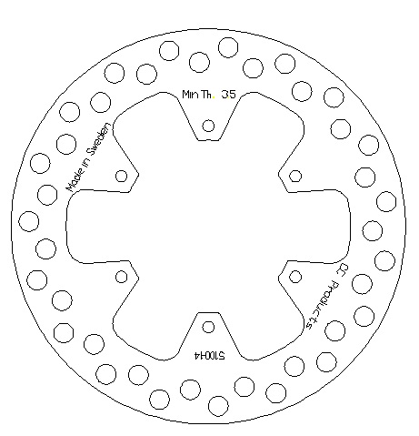 Brake Disc Front - Kawasaki KX 80 84-00