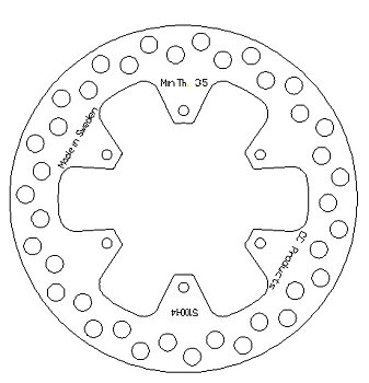 Brake Disc Front - Kawasaki KX 80 84-00