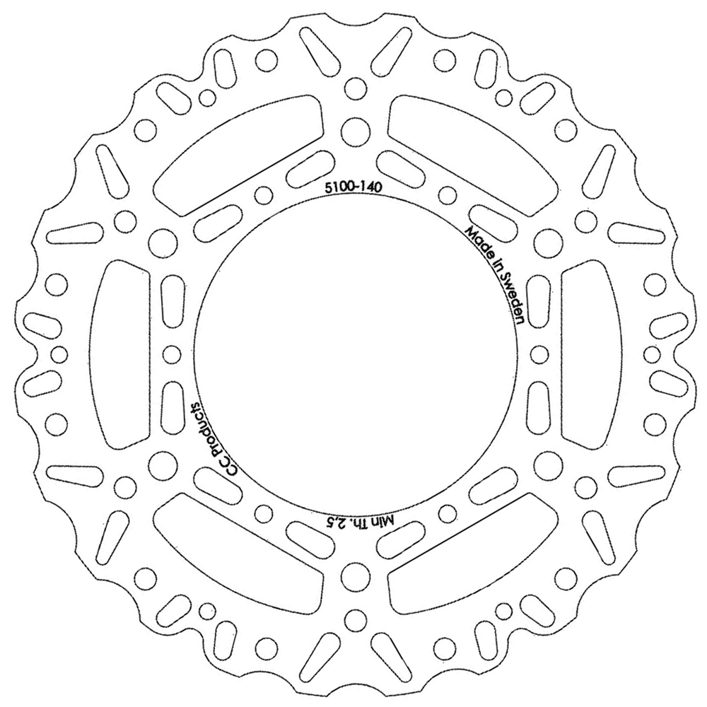 Brake Disc Front 250 mm - YAMAHA