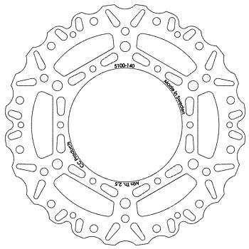 Bromsskiva Fram 250 mm - YAMAHA