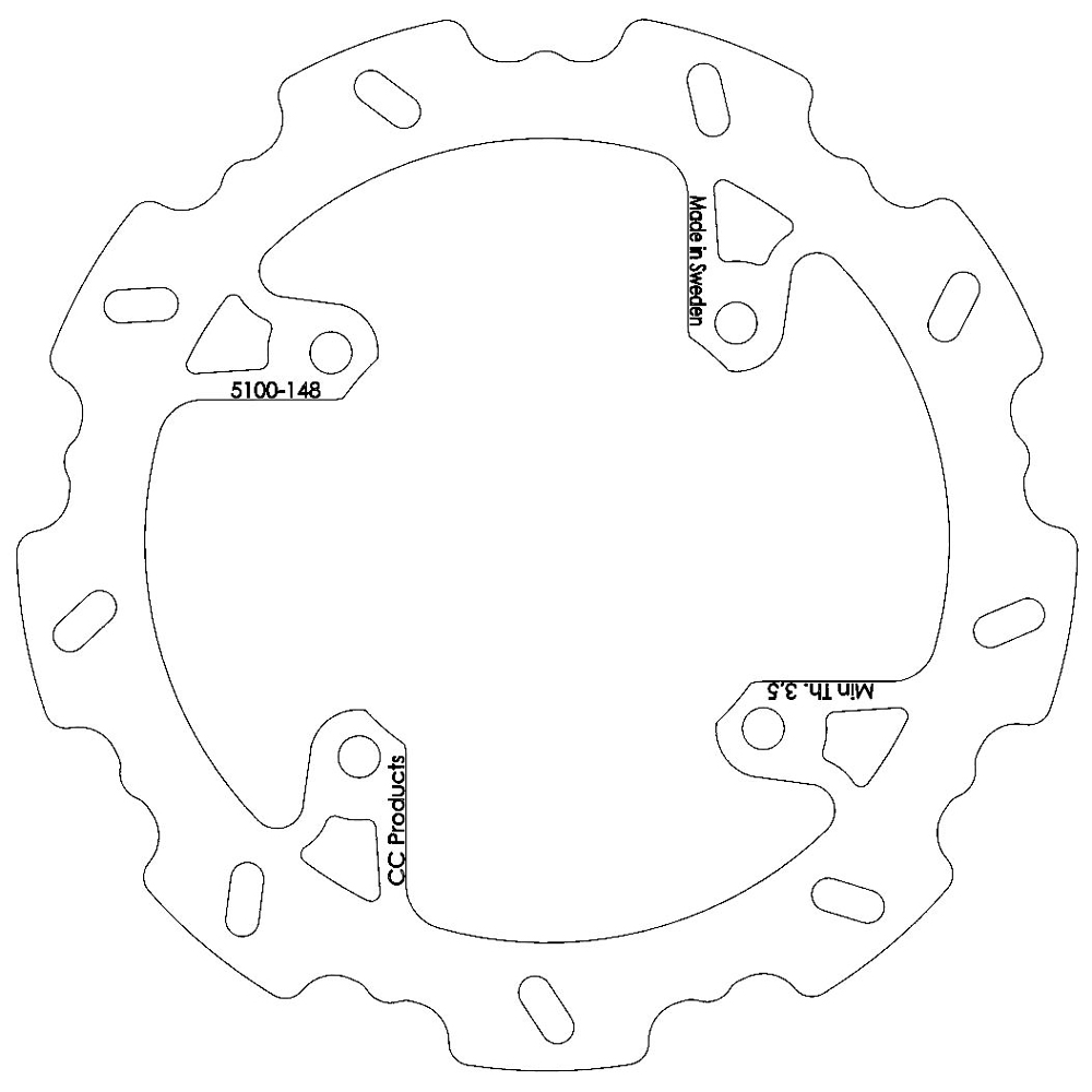Brake Disc Rear Beta 06-12
