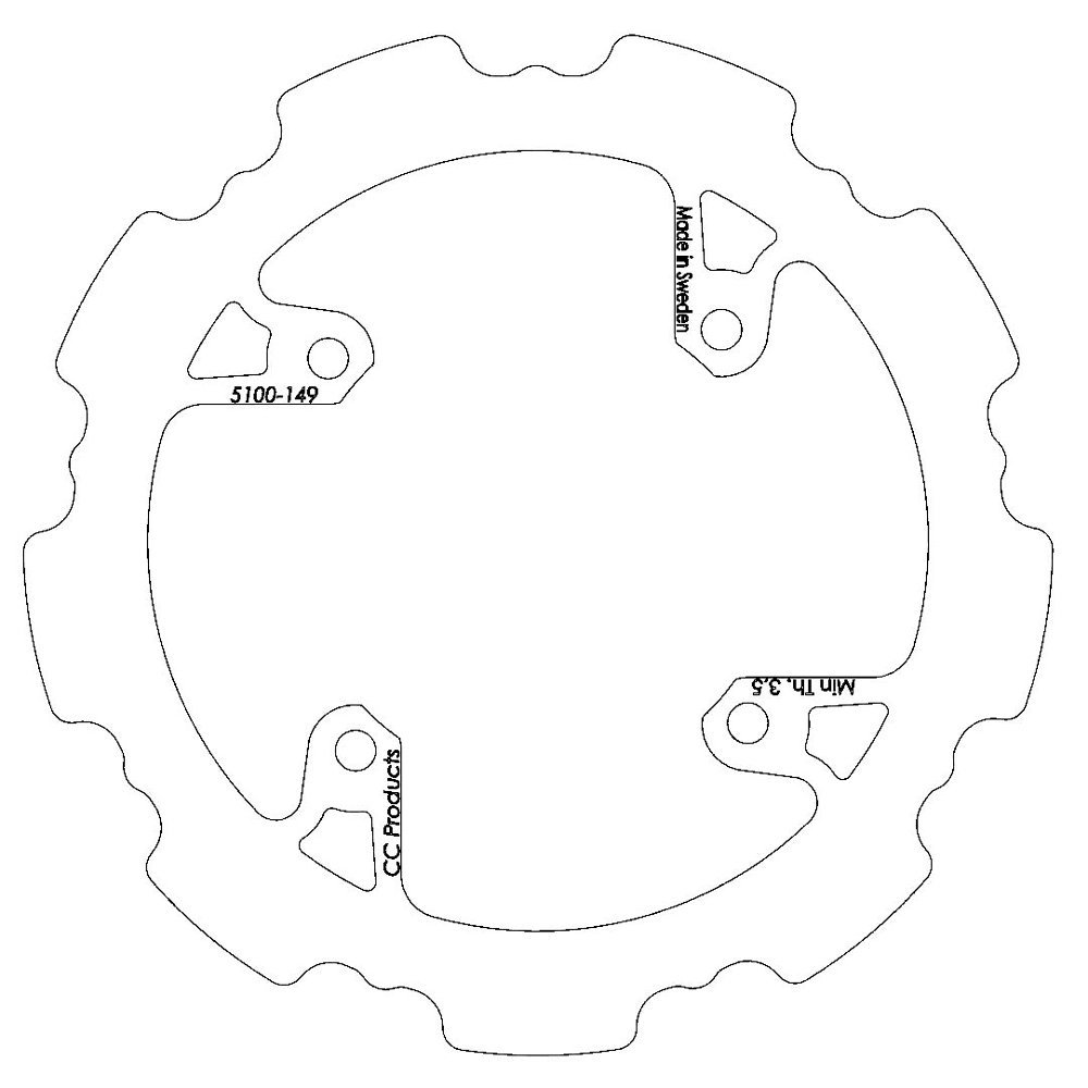 Brake Disc Rear Solid Beta 06-12