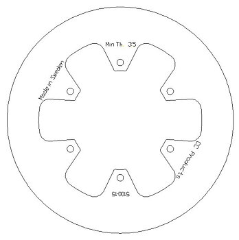 Brake Disc Front Solid - Kawasaki KX 80 84-00