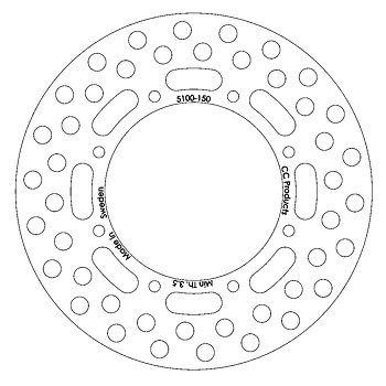 Brake Disc Rear - Kawasaki