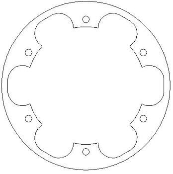 Brake Disc inner ring front - For 230 mm brake disc - HUSQVARNA