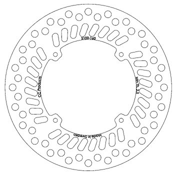 Bromsskiva Fram 240 mm - HONDA