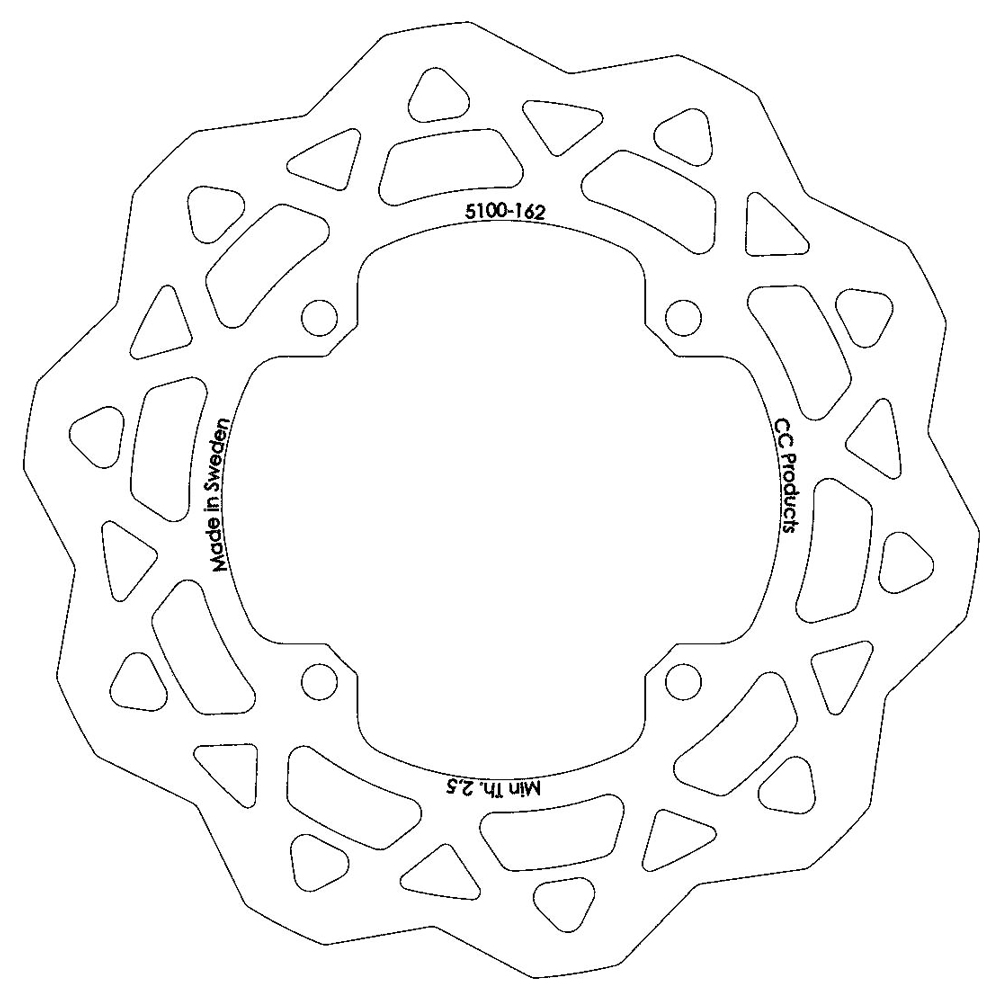 Bromsskiva Fram 250 mm