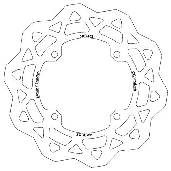 Bromsskiva Fram 250 mm