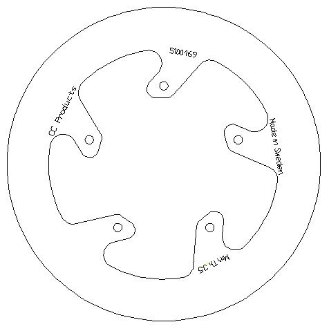Brake Disc Rear  Solid