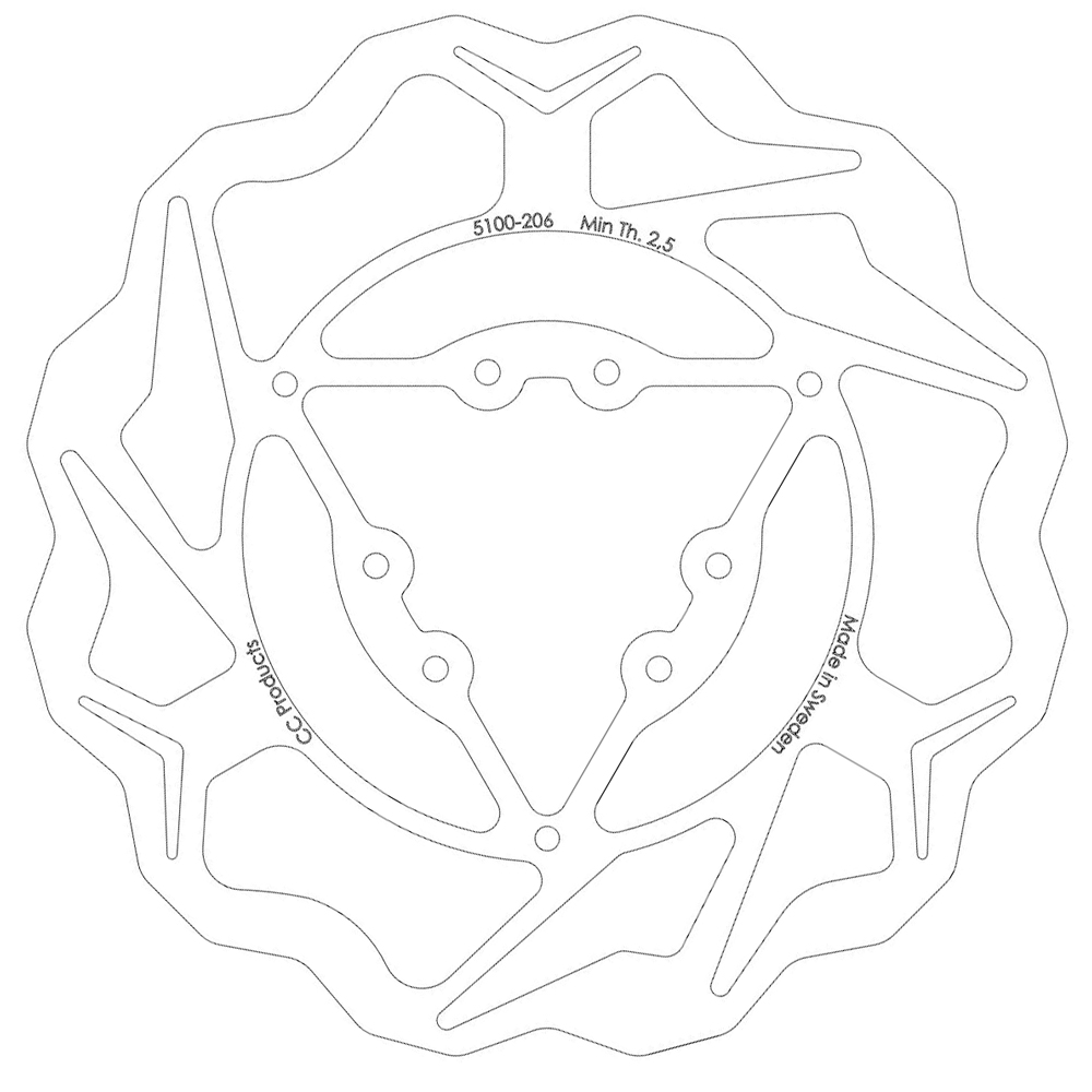 Brake Disc Front 3x270 mm