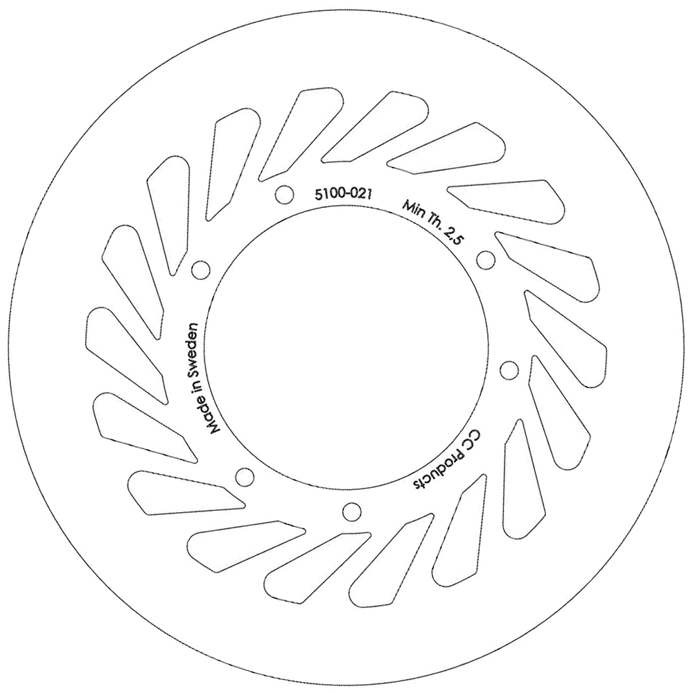 Brake Disc Front Honda CR/CRF 125-450 95-07 Solid