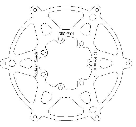 Inner ring till frambromsskiva TM 85
