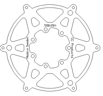 Inner ring till frambromsskiva TM 85