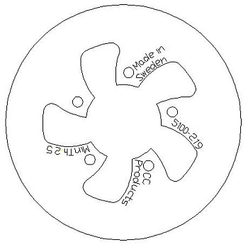 Brake Disc Rear Solid KTM