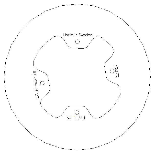 Brake Disc Front Honda CR 80 86-02 Solid