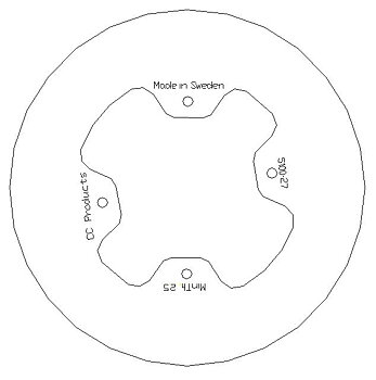 Bromsskiva Fram Honda CR 80 86-02 Solid