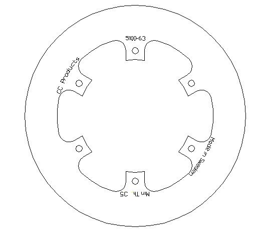 Brake Disc Rear  Solid