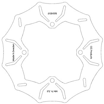 Brake Disc Rear Husqvarna 05-13