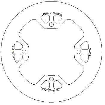 Brake Disc Rear Solid Husqvarna 05-14
