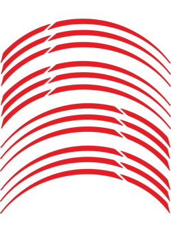 Fälg Stripes Röd - 4