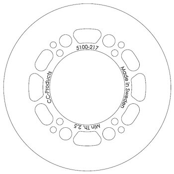 Brake Disc Front/Rear Solid KTM/HVA