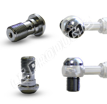 Venhill M10x1 Banjo bolt Single Chrome