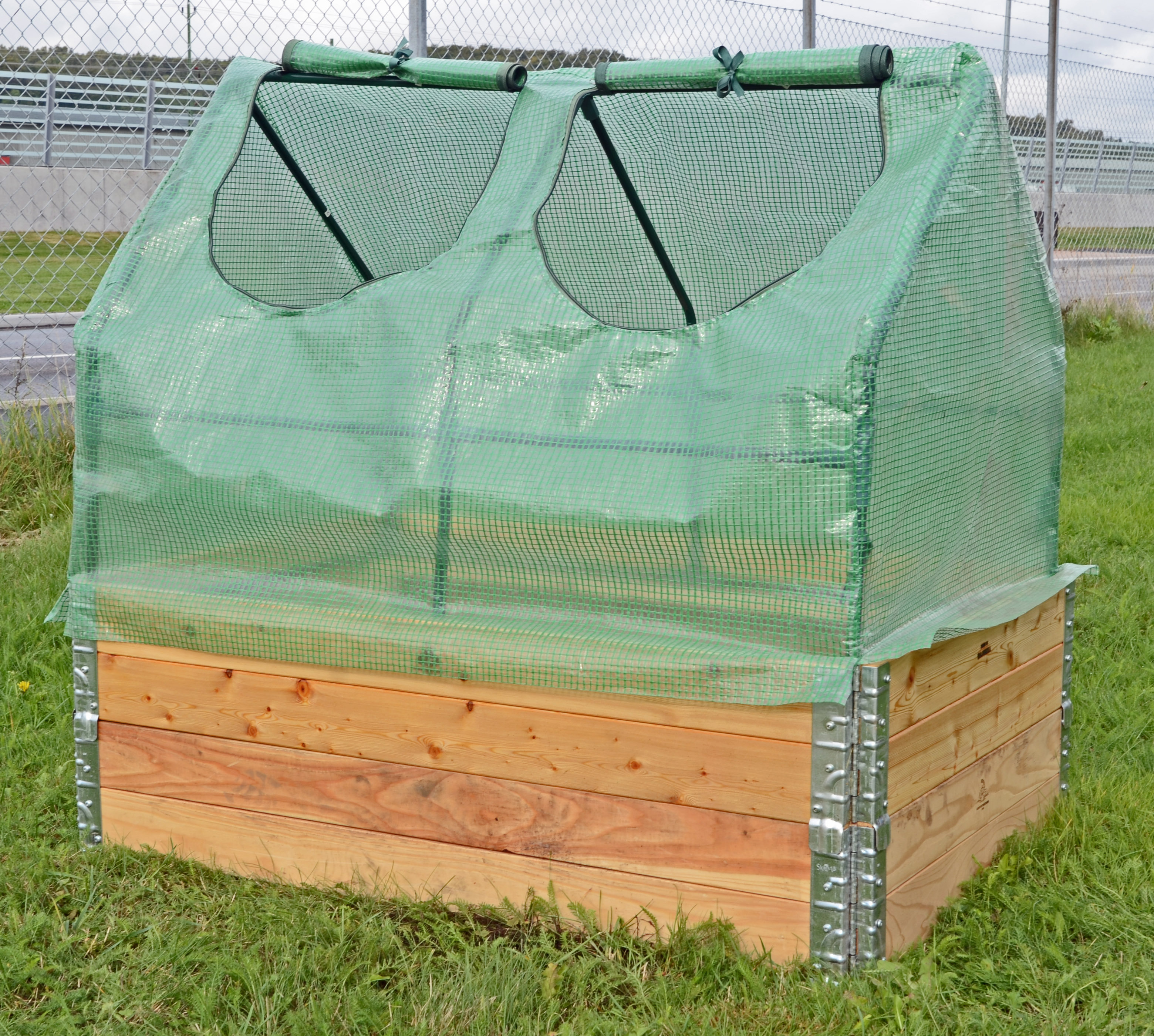 Pallkrageväxthus med armerat plastöverdrag - 2