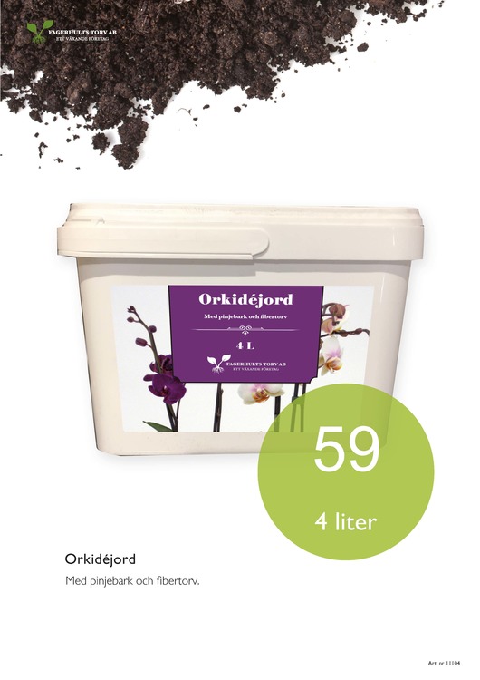 Orkidéjord 4 liter - 2