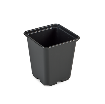 Fyrkantig plastkruka 11x11x12 cm 5-pack