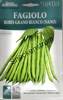 Dvärgböna  "Bobis Grano Bianco"