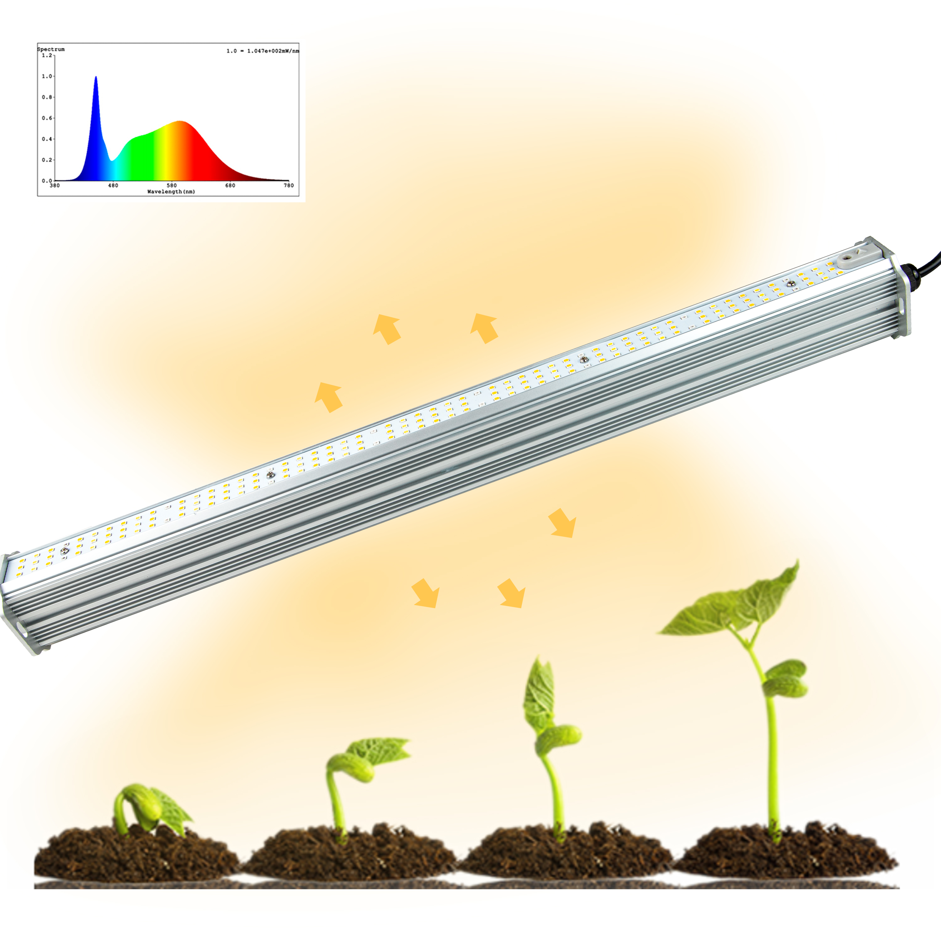 GrowFast Dubbelsidig växtbelysning 60W  - 5