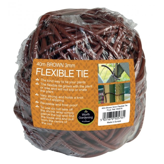 Uppbindning Flexible Tie Brun 3mm - 2
