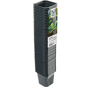 Plastkruka 7 cm fyrkantig, 8cm djup 25-pack
