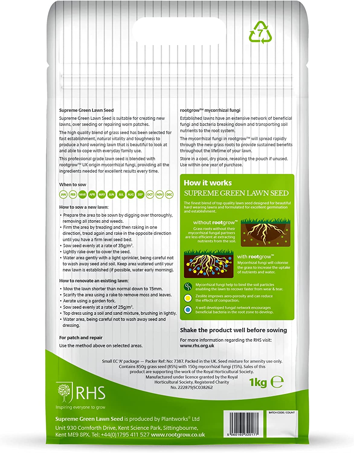 SUPREME GREEN – GRÄSFRÖ  1kg - 2