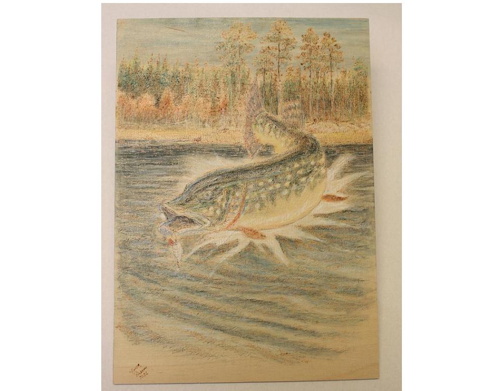Tavla "Gäddan i Norrsjön"