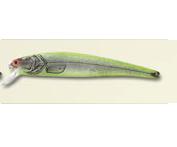 Bomber 16A Silver Flash/Chartreuse Back