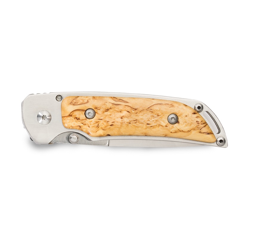Marttiini MFK Curly Birch Folding Knife - 2