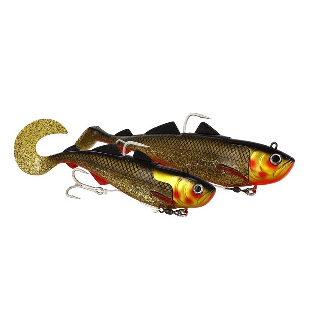 Westin Crazy Daisy Esca In Gomma Per Pesca In Mare, 27 Cm - 400 G, Con Ami 8/0 E 2/0, Per Halibut E Merluzzo - 3