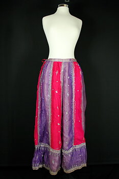 Violett-Cerise Indisk Kjol/Lehenga