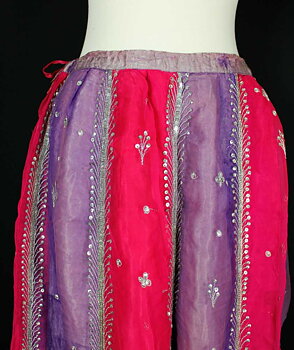 Violett-Cerise Indisk Kjol/Lehenga