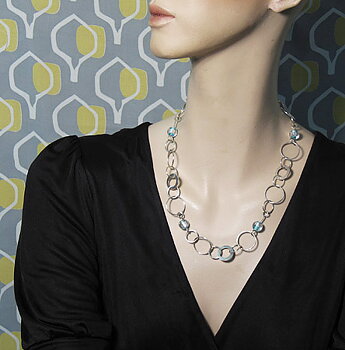 Bubbles SilverHalsband