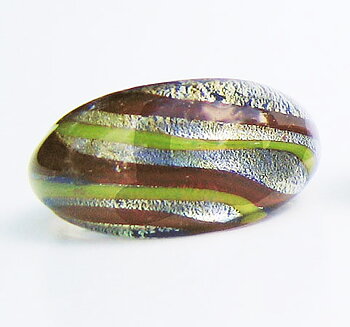 Lime-Brun Smal Glasring