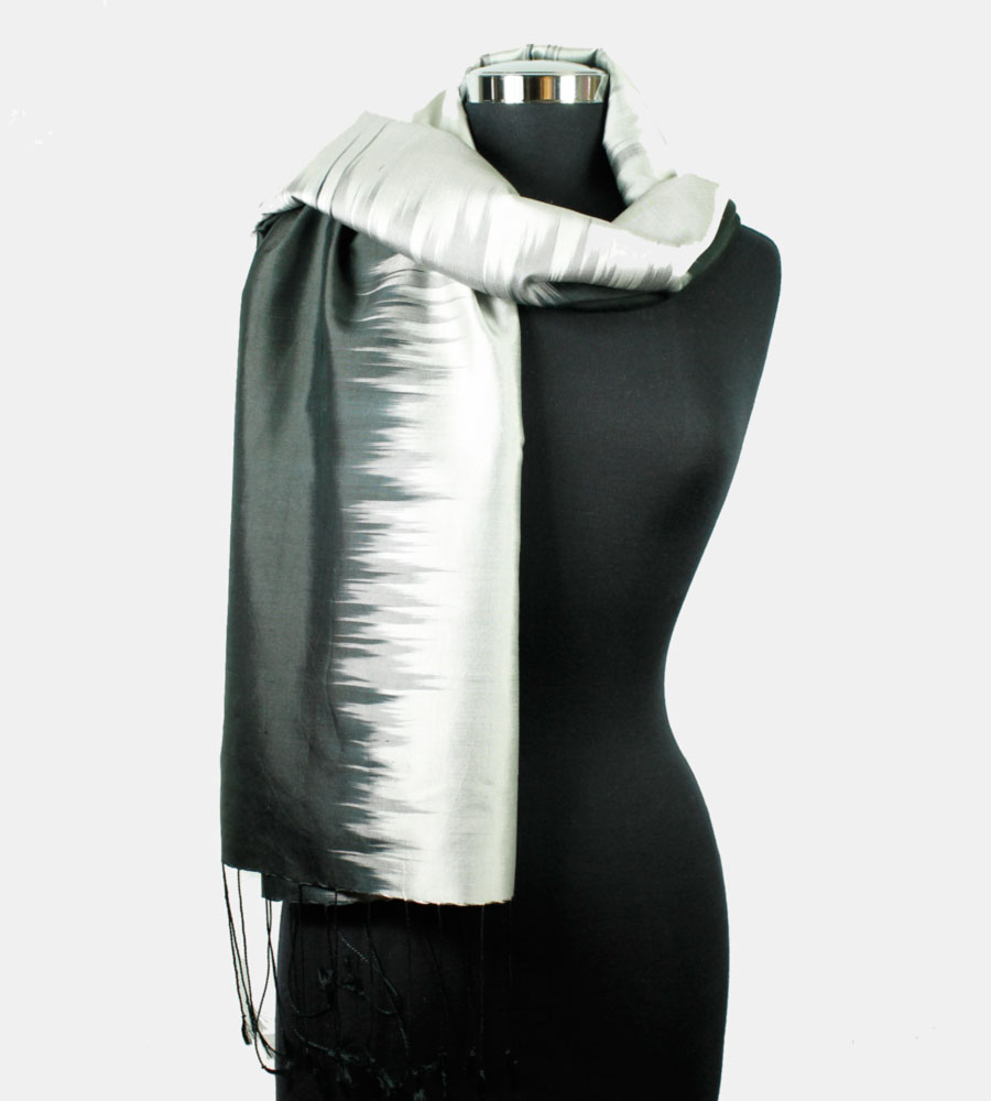 Drama Silkes Ikat Svart-Silver - 3