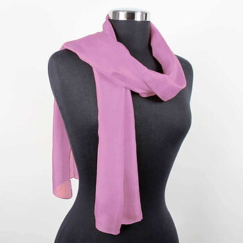 Ljust Violett Sidenscarf Isa 2:a sort.