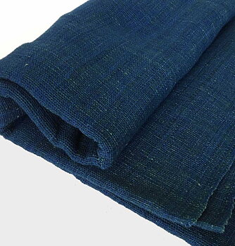 Handvävt Tyg Eko-Bomull Indigo 