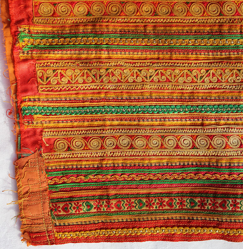 Vintage Textil Hmongdräkts Ärm - 3