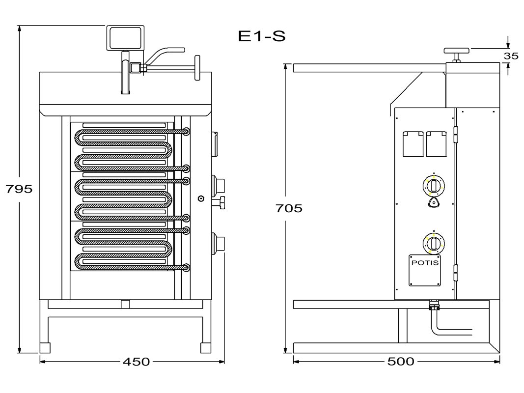 Kebabgrill, E1-S, POTIS - 2