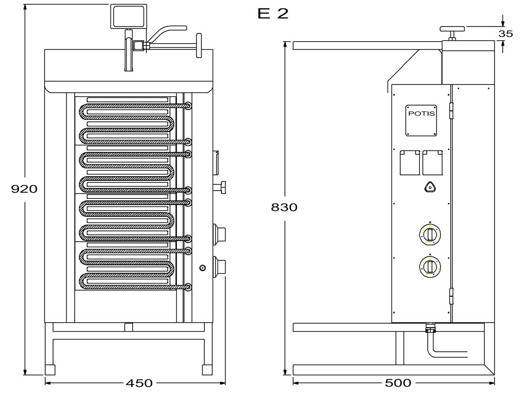 Kebabgrill, E2-S, POTIS - 2