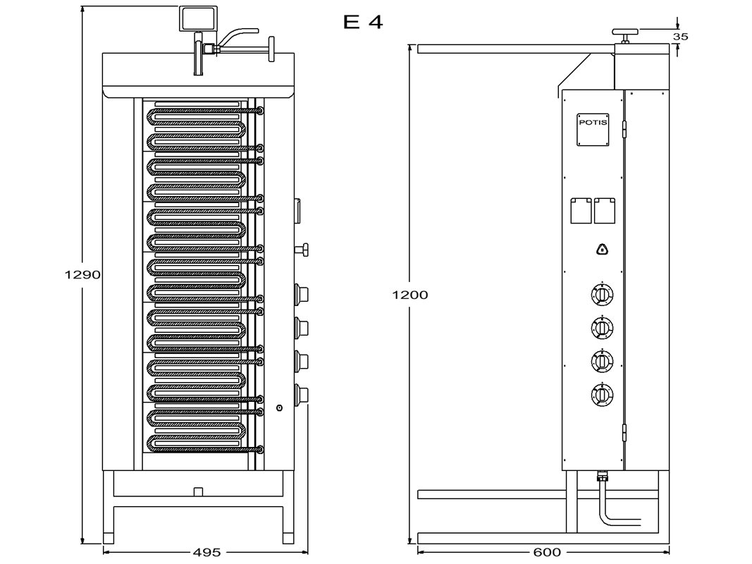 Kebabgrill, E4-S, POTIS - 2