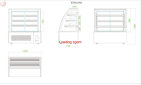 Kylmonter, 1,20 m, Kuchentheke  - 3